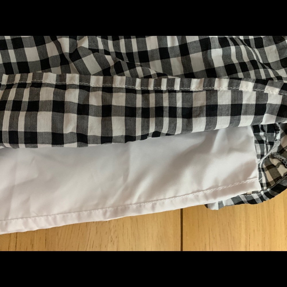 Retro black and white belted plaid dress - Picture 6 of 6